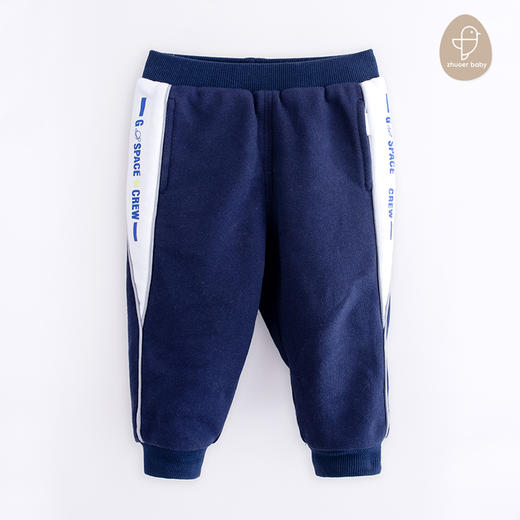 【秋冬针织长裤 】卓儿男童加绒夹里长裤卫裤休闲裤适合1.5-6岁 商品图1