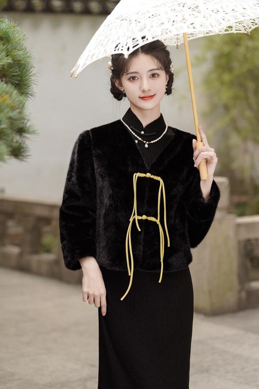 旗袍外搭女新款秋冬季，长袖时尚洋气高档小外套GSJ-188 商品图2