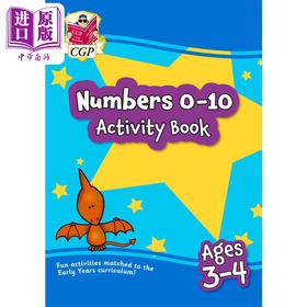 预售 【中商原版】英国原版CGP教辅 New Numbers 0-10 Activity Book for Ages 3-4 Preschool 3-4 岁新数字 0-10 活动书学前班