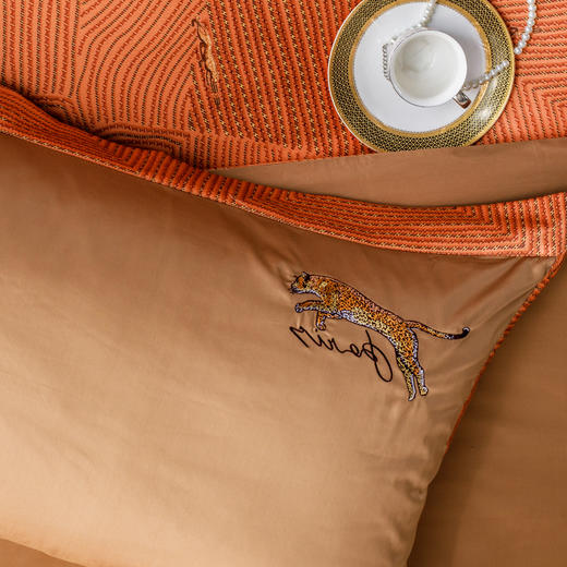 多喜爱 云丝缎几何肌理四件套 摩西王朝cs 商品图5