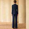IWY/藏青色双排扣西装套装女气质售楼部工作服酒店前台经理商务正装233006C1+P6 商品缩略图4