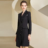 IWY/黑色西装连衣裙秋冬款女神范气质高端职业装套裙珠宝店工作服正装233005Q1 商品缩略图4