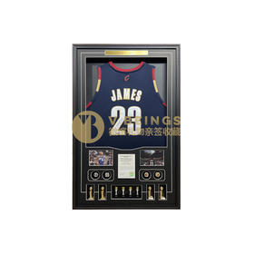 收藏系列 詹姆斯 骑士队23号蓝色 亲笔签名球衣