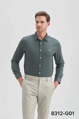 男装23秋季新品休闲反领长袖衬衫2219-8312▲