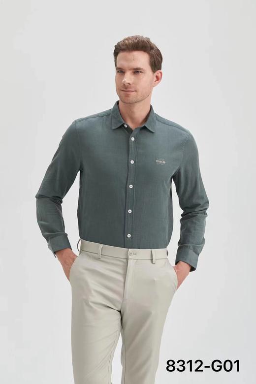 男装23秋季新品休闲反领长袖衬衫2219-8312▲ 商品图0