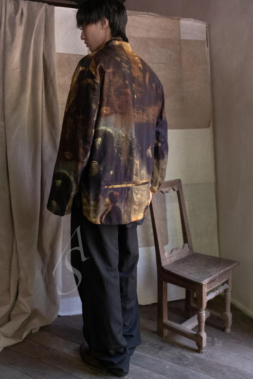 Paul Harnden  男士黑色腰带羊毛长裤 商品图2