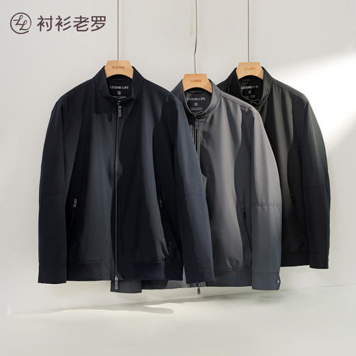 [风尚系列]总裁休闲立领三防哈灵顿夹克外套237X0J501N 商品图3