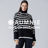 【新品】黑白条纹高领毛衣 RELAXED STRIPED TURTLENECK SWEATER 商品缩略图0