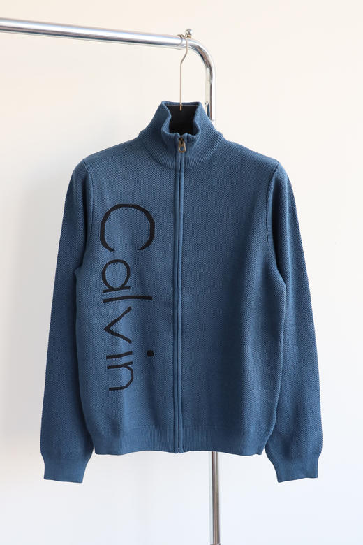 西K 出口韩单 提花字母 拉链高领毛衣外套  MY106 商品图5