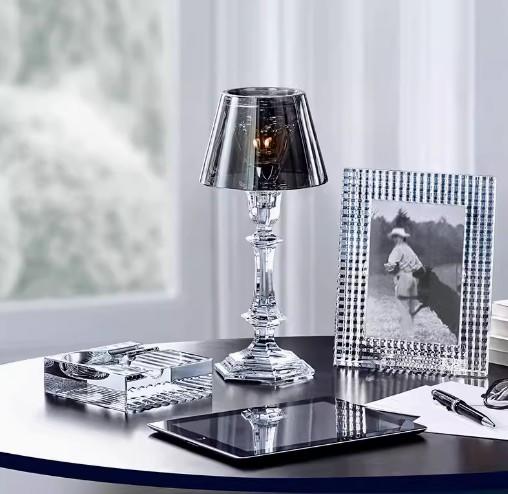 现代简约透明水晶方形雪茄烟灰缸室客厅酒店软装饰小摆件 商品图0