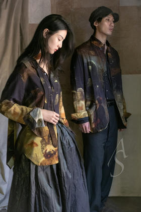 Paul Harnden  男士SADKO印花羊毛衬衫