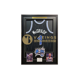 收藏系列 麦迪 魔术队1号黑色加签款 亲笔签名球衣