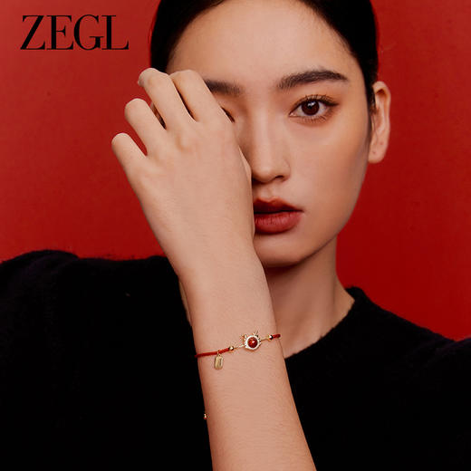 ZEGL龙年本命年红玛瑙手链女生轻奢小众精致2024新年红色手绳手饰 商品图3