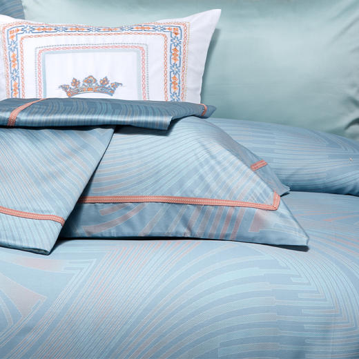 多喜爱 云丝缎几何肌理四件套 观如幻梦cs 商品图3