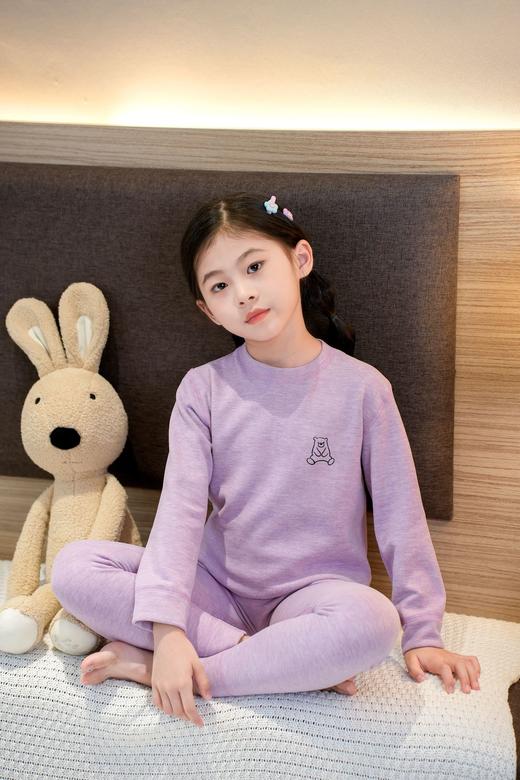 【德绒羊毛蚕丝内衣套装，温暖上新款！】儿童德绒羊毛蚕丝保暖内衣套装，儿童秋衣秋裤宝宝无骨内衣男女-QQ 商品图5