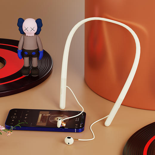 【自营】沃品颈戴式运动蓝牙耳机 BT33浅蓝/浅绿可选 商品图2