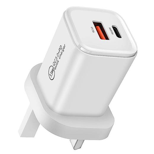 双口30W/33W氮化镓手机充电器多口充电器快充适用苹果 华为笔记本 商品图3