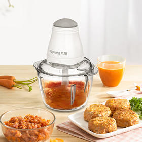 九阳（Joyoung）绞肉机 多功能家用1.25L不锈钢玻璃内胆果汁混合搅拌机 S12-A868