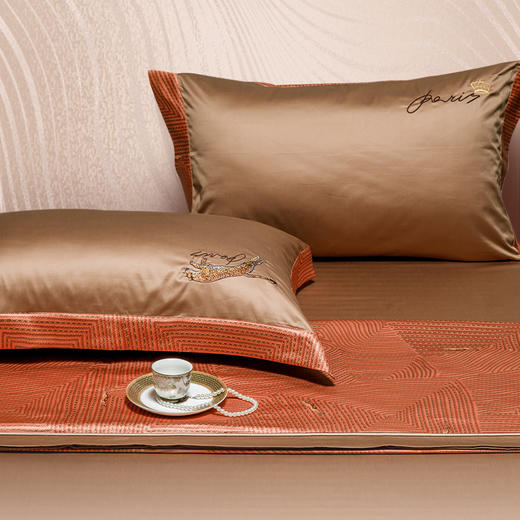 多喜爱 云丝缎几何肌理四件套 摩西王朝cs 商品图3