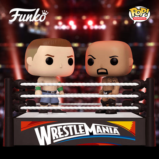 Funko POP! Moment WWE Cena vs Rock摔角WWE场景约翰·塞纳vs巨石强森手办 61463 商品图1