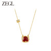 ZEGL设计师本命年龙系列红玛瑙项链女生小众2024新年S925银锁骨链 商品缩略图0