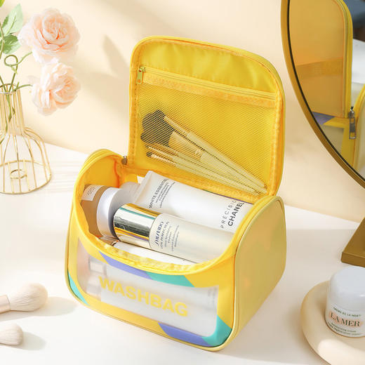 「五款配色！一包多用」化妆包新款炫彩大容量颜值化妆品收纳整理包旅行便携手提防水洗漱包 商品图2