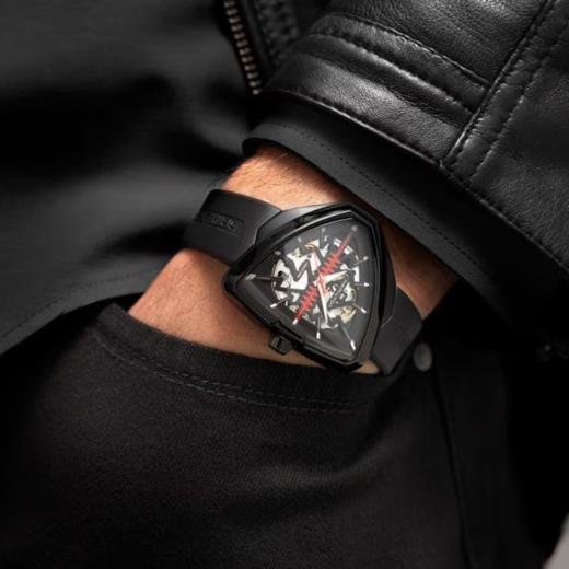 汉米尔顿 Hamilton 探险系列猫王80周年纪念版镂空自动腕表 H24535331 商品图4