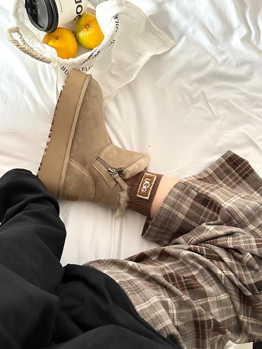 【女款】河南桑坡雪地靴 新款厚底侧拉链35-40码 商品图3