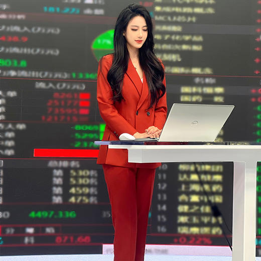 IWY/红色时尚西装套装女秋季高级感年会西服外套气质讲师C12312+P12312 商品图1