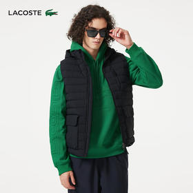 【海南专供价】Lacoste法国鳄鱼男士新款连帽可拆无袖休闲马甲外套BH8529-98