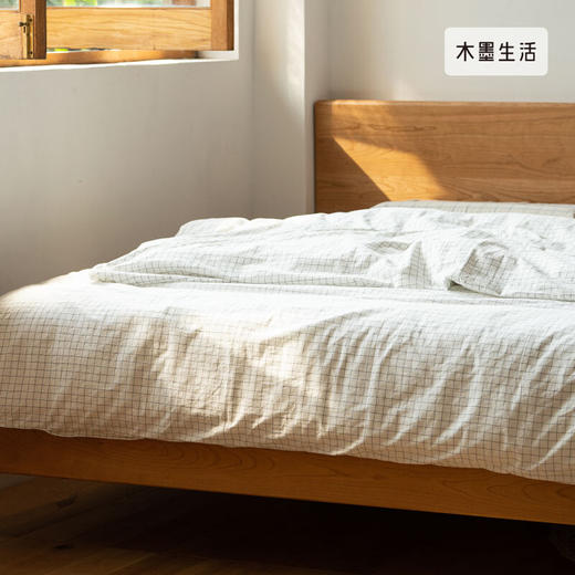 水洗棉格纹四件套 商品图0