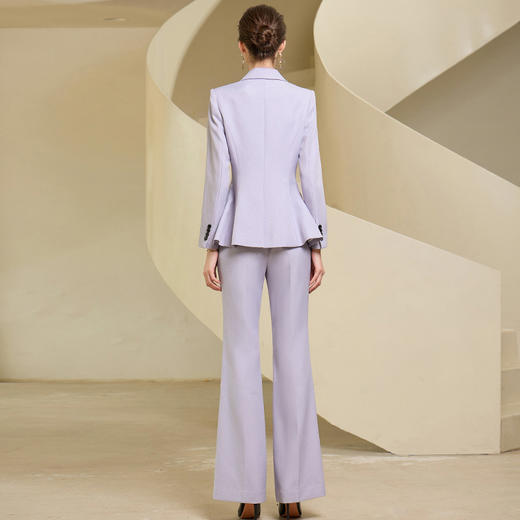 IWY/优雅紫色西装套装气质女总裁商务西服正装时尚简约珠宝销售工作服233003C1+P3 商品图3