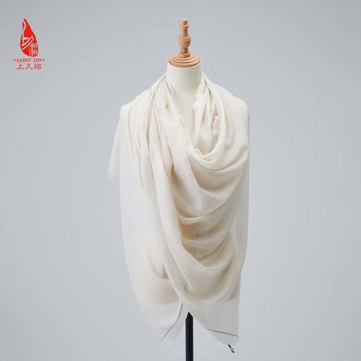 SAINTJOY/上久楷 羊绒围巾  披肩  羊绒色织彩格披肩 PJS23017 商品图8