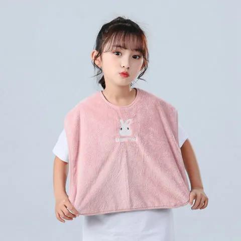 【爆款超低价预售 急单慎拍】儿童洗漱巾不湿衣围嘴擦脸漱口巾刷牙吃饭围兜多功能毛巾宝宝擦脸 商品图2