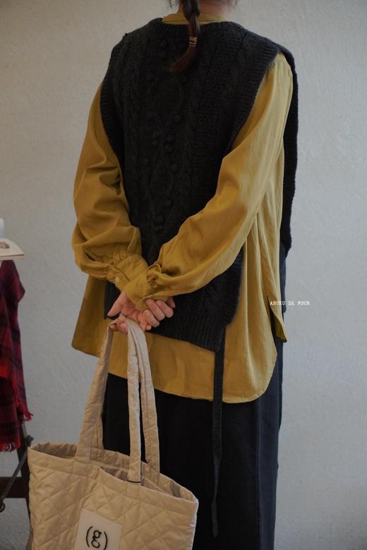 Gauze2色毛衣背心 商品图2