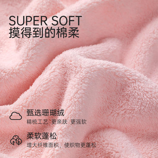 家用大浴巾可穿可裹少女浴袍洗澡巾儿童浴裙不掉毛居家浴袍婴幼儿 商品图4