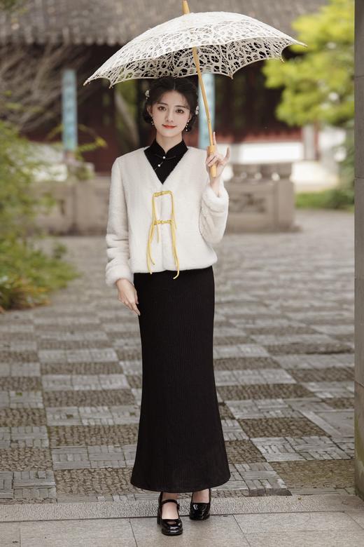 旗袍外搭女新款秋冬季，长袖时尚洋气高档小外套GSJ-188 商品图1