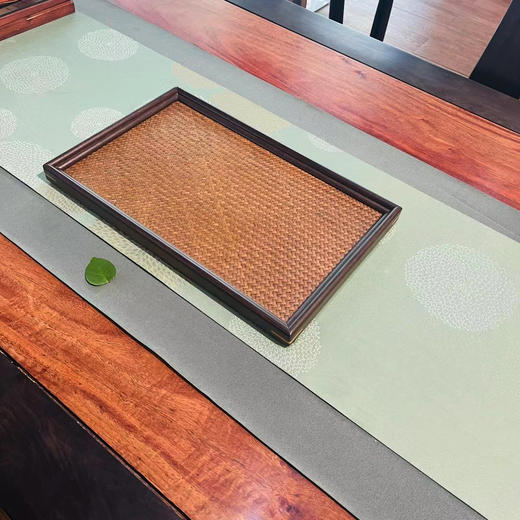 23cm竹编茶盘 商品图0