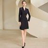 IWY/黑色西装连衣裙秋冬款女神范气质高端职业装套裙珠宝店工作服正装233005Q1 商品缩略图1