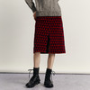 谜底雪尼尔半身裙女2023冬新品复古原创花色厚款中长裙234MB1576 商品缩略图0
