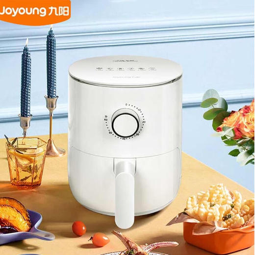 九阳Joyoung 空气炸锅家用多功能智能电炸锅无油烟薯条机 空气炸锅KL30-VF163椰奶白 商品图0