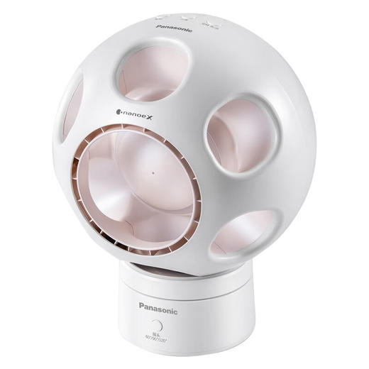 松下（Panasonic）无叶风扇 清风球台式落地风扇轻音无风感 搭载纳诺怡去异味 多角度送风大 珍珠粉面积覆盖F-AM50WC-W 珍珠粉 商品图7