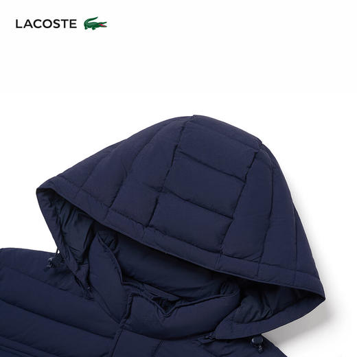 【海南专供价】Lacoste法国鳄鱼男装新款时尚连帽鹅绒羽绒服外套BH8537-98 商品图2