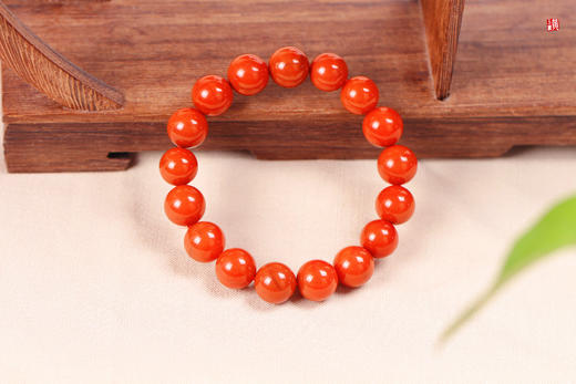 【风禾】南红柿子红单圈手串，珠径12.5mm 商品图2