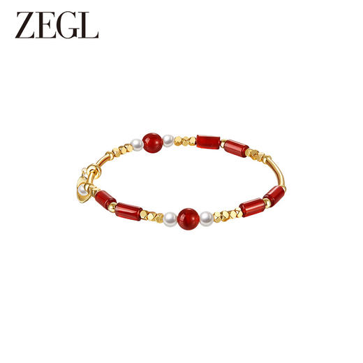 ZEGL设计师本命年龙系列红玛瑙手串女红色新年元宝手链送闺蜜手饰 商品图2