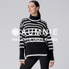 【新品】黑白条纹高领毛衣 RELAXED STRIPED TURTLENECK SWEATER 商品缩略图1