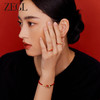 ZEGL设计师本命年龙系列红色开口戒指女小众设计古风元宝食指戒子 商品缩略图5