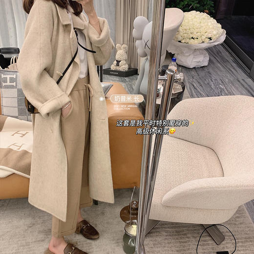 金蘑菇菇（奶昔米 短M、布鲁灰 长S）【格兰堡少女】定制牛角扣+嵿配羊驼加码克重！ 商品图4