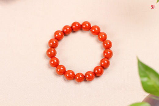 【风禾】南红柿子红单圈手串，珠径12.5mm 商品图5