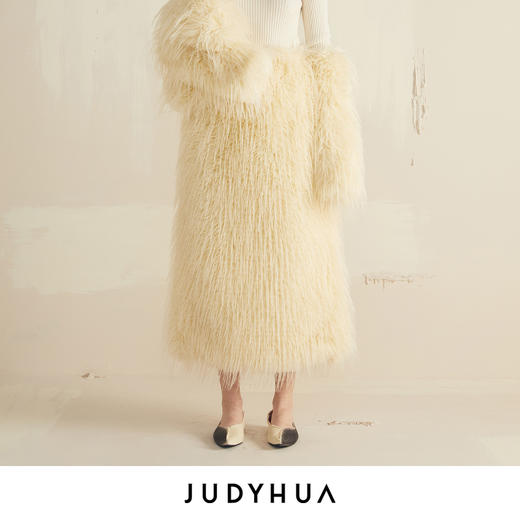 JUDYHUA 环保皮草半裙 商品图0